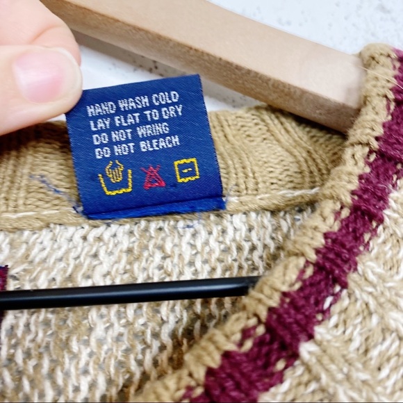 Vintage Canyon Ridge Southwestern Tribal Knit Sweater LT - Picture 8 of 9